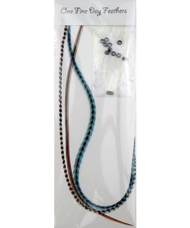 Real Aqua Naturals Feather Hair Extensions - Set of 3 Feathers - Buy Online on GoSupps.com