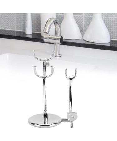 Qanyegn Shaving Brush Soap Bowl Stand - Galvanized Metal Manual Brush Stand for Men | Perfect Gift for Friends & Husbands - Buy Online on GoSupps.com
