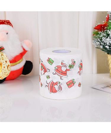 Merry Christmas Toilet Paper Highly Collectible Novelty Paper Towels Funny Gag Gift for Christmas Stocking Stuffers Party Favors 1 - 10pcs - Buy Online on GoSupps.com