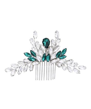 DOITOOL Bridal Comb Bridal Hairpins Wedding Hair Clip Hair Insert Crystal Headpiece Hair Teasing Comb Rhinestone Barrettes Hair Combs Bride Western Style Accessories Alloy Dinner Party
