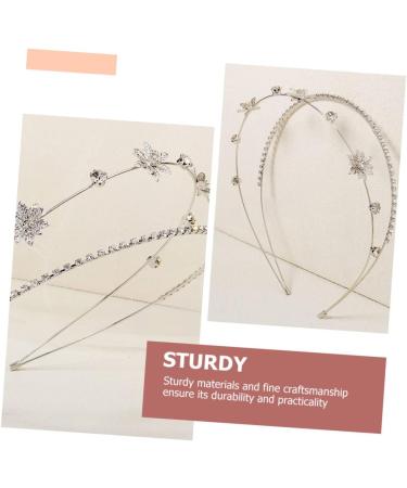 minkissy Double Laminated Headband Hair Accessories Womens Hair Clips Hair Barrettes for Women Hair Ties for Women Metal Hair Clips for Women Trendy Decor Miss Rhinestones Hairpin Grace - Buy Online on GoSupps.com