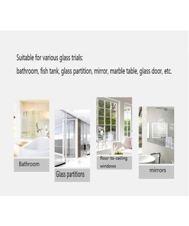 Window Cleaner Wipers Double-Side Glass Cleaner Window Cleaner Glider Washing Brush Equipment Glass Wiper Cleaning Tool for High-Rise and Car Glazed Windows Thickness (B White 8  - Buy Online on GoSupps.com