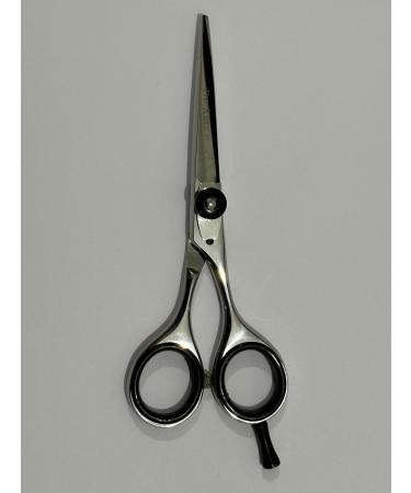Pro-Kutz Hairdressing Barber Hair Scissor for Professional Hairdressers Barbers Stainless Steel Hair Cutting Shears for Salon Barbers Men Women Children and Adults Size 5 Inches Black