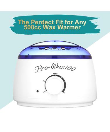 Silicone Wax Pot & Spatula Set - Replacement Liner for 500ml Wax Warmer - Hair Removal & Melting Bowl for Home Use - Buy Online on GoSupps.com