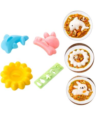 Alipis 16 Pcs Rice Ball Mold Baby Food Supplement Mold Bento Rice Ball Maker for Home Embossed Child 15X4CMx2pcs Assorted Colorx2pcs - Buy Online on GoSupps.com