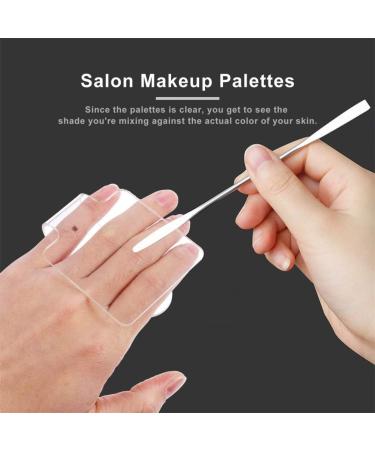 Lurrose 6Pcs Acrylic Artist Color Pallets - Clear Handheld Mixing Boards for Oil & Watercolor Painting Brush Rest Transparent - Buy Online on GoSupps.com
