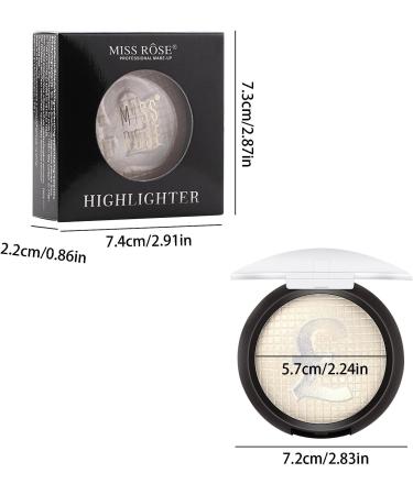5 Color Face Highlighter Facial Bronzers Palette Makeup Face Glow Con-Tour Shimmer Powder Highlight Cosmetics for Finish 12b - Buy Online on GoSupps.com