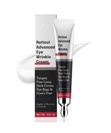 Retinol Eye Cream Anti Aging,Instant Firm Eyes,Anti Wrinkles Instant, Dark Circles Under Eye Cream for Puffiness and Bags Under Eyes, Firming Eye Cream for Wrinkles, Hydrating Under Eye Care 15ml (1)