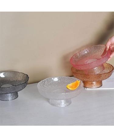 Fruit Basket Fruit Bowl Hammered Glass Fruit Plate Light Luxury High-Footed Fruit Storage Bowl Fruit Basket Decorative Kitchen Organizers and Storage (Color : T Size : 20.5 * 20.5 * 8.7cm) - Buy Online on GoSupps.com