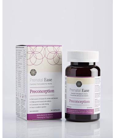 Prenatal Ease Preconception Baby Planning Multivitamin Once Daily Dose Contains Methylfolate 60-Day Supply