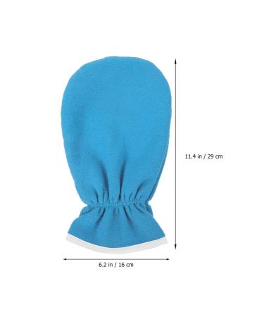 Buy Minkissy 2 Pair Hand Spa Maintenance Gloves | Cotton Paraffin Wax Liner for Luxurious Manicure Care Flannel Blue - Buy Online on GoSupps.com