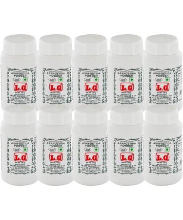 L.G Compounded Asafoetida Powder Hing Powder Enhancer Ground Spice Asafoetida Spice for Cooking with Unique smell & Flavour Indian Origin 100gram Pack Of 10