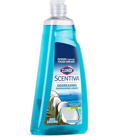 Clorox Scentiva Pacific Breeze & Coconut Dishwashing Liquid Soap - 26 Oz | Fast-Acting Grease Cutter with Germ-Fighting Formula | Trusted Cleaning Power - Buy Online on GoSupps.com
