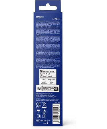 Amazon Basic Care Digital Thermometer in Blue - Accurate and Reliable Temperature Readings - Buy Online on GoSupps.com