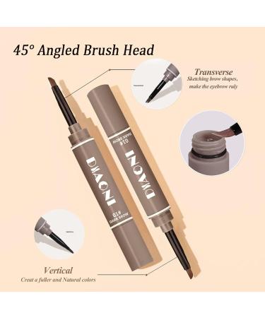 Waterproof Non-Smudge Gray Eyebrow Gel Pencil - Long Lasting & Quick-Drying Brow Tint (03) - Buy Online on GoSupps.com