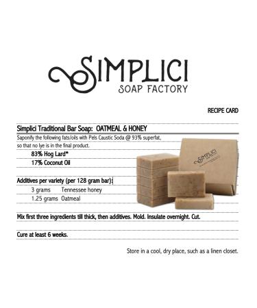 Buy Oatmeal & Honey Bar Soap in Bulk - 7 Bars | Natural Moisturizing Soap for Healthy Skin - International Shipping - Buy Online on GoSupps.com