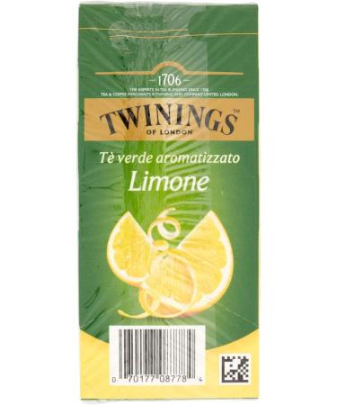 TWININGS Honey Lemon Green Tea Box of 20 Bags - 32g - Buy Online on GoSupps.com
