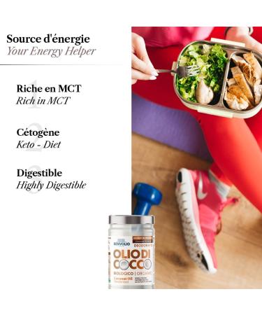  BENVOLIO BENVOLIO - Organic Deodorized Coconut Oil | 950 ml | Pure versatile and odorless | Lactose-free | Moisturizer for skin and hair | Cooking and personal care | Coconut Oil Kokos l - Buy Online on GoSupps.com