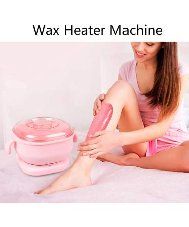 Premium Hair Removal Wax Warmer with Handle - Fast Heating 400ml Silicone Pot - Pink Depilatory Device 220-240V - Buy Online on GoSupps.com