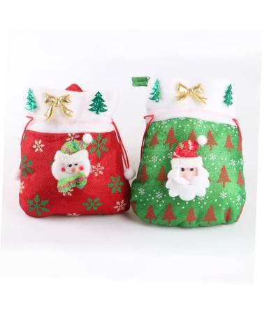 Healvian 3pcs Non-woven Party Fabric Bags Portable Home Handbag Bag Christmas Themed Candy Decorations - Buy Online on GoSupps.com