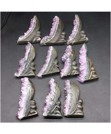 Amethyst Stone Natural Uruguay Amethyst ClusterButterfly Fairy Specimen 1Pc ningxiao - Buy Online on GoSupps.com