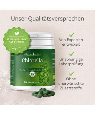 Chlorella Bio Pressing - 1060 Organic Tablets | 500mg High-Dose | 3+ Months Supply | Made in Germany DE- KO-006 - Buy Online on GoSupps.com