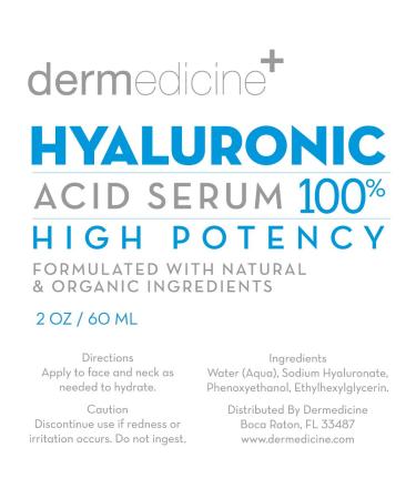 100% Pure Hyaluronic Acid Serum | Anti-Aging & Hydrating Face Serum - 2oz - Buy Online on GoSupps.com