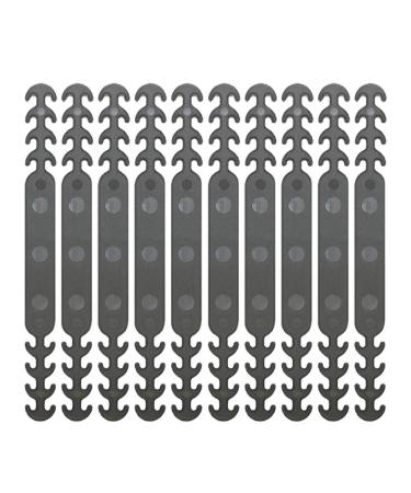 ADLFOREVER mask holder (10 pieces) Elastic mask holder to relieve the ears over the neck and back of the head slip -resistant mask extension to extend the mouth protection holders (gray 10pc)
