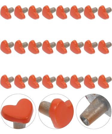 NUOBESTY 100pcs Clothes Doll Studs Supplies Premium Handmade Small Rivets Accessories Materials Heart Shoes 0.5X0.5cm Orange - Buy Online on GoSupps.com