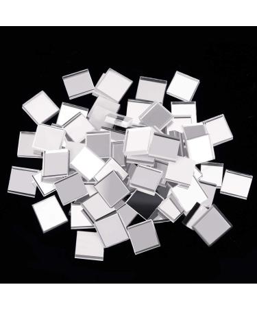 SATINIOR Self-Adhesive Mini Square Glass Mosaic Tiles - 1200 Pieces, 5x5mm Craft DIY Mirror Decor - Buy Online on GoSupps.com