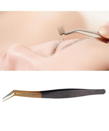Buy Curved Stainless Steel Eyelash Extension Tweezers | Professional Lace & Eyebrow Tweezers for Salons & Home Use | International Shipping - Buy Online on GoSupps.com