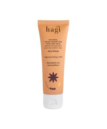 Hagi Spicy Orange - Natural Hand Cream for Very Dry Skin | Sea Buckthorn Extract | Shea Butter | Organic Orange Water | Panthenol | Regenerating & Nourishing | 50ml