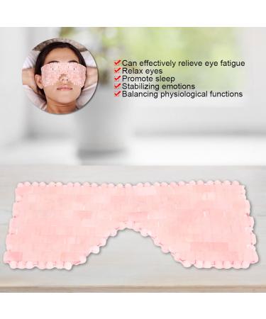 Jade Stone Eye Mask for Relaxation & Anti-Aging | Cooling Rose Quartz Eye Mask for Soothing & Facial Massage - Buy Online on GoSupps.com