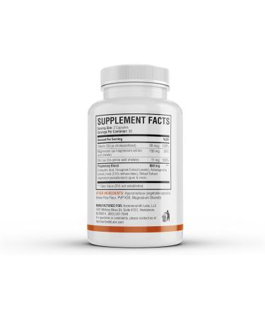 Temerovol Male Supplement - Boost Energy Strength & Libido | Lean Muscle Builder - 3 Bottle Bundle (180 Capsules - Buy Online on GoSupps.com