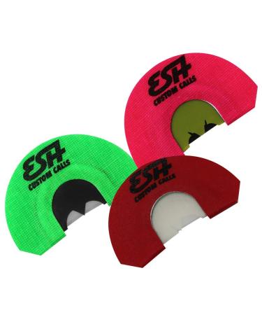 ESH Turkey Mouth Calls - Must-Have Turkey Hunting Accessories - Foolproof Diaphragm Calls with Realistic Turkey Sounds for Beginner and Pro Hunters 3-Pack