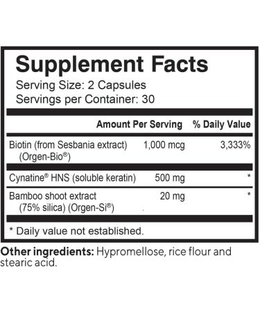 NatureCity True-HNS Hair Nails and Skin Cynatine Keratin and Plant Based Biotin Vitamin Supplement | Fuller and Stronger Hair and Nails | Non GMO | 60 Veggie Capsules (Pack of 2) - Buy Online on GoSupps.com