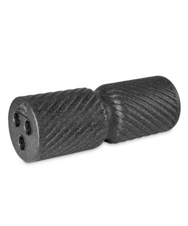 Pinofit fascia roll Pro - massage roller for the back of the fascia's self -massage - with ergonomically shaped notch - including practice -poster fascia roll Foam black 42cm * 15cm