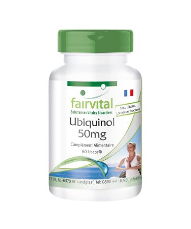 Fairvital | Ubiquinol 50mg par Licap - dose journali re 100mg - Kaneka QH - coenzyme bioactif - 60 Licaps