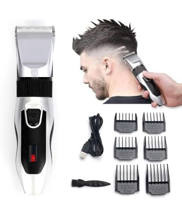 RIYAN Men's 6 Comb Professional Hair Clipper Wireless Hair Clipper Haircut Rechargeable Haircut Tool - Buy Online on GoSupps.com