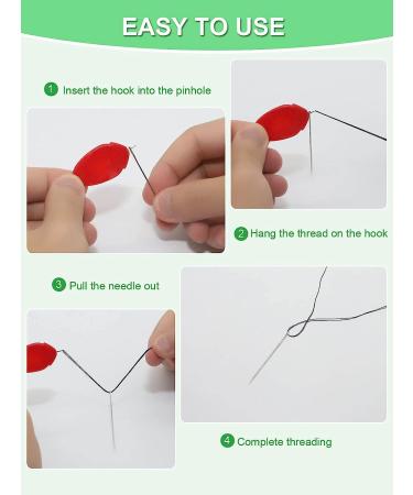 SONGTIY 10PCS Needle Threader - Premium Plastic Leaf Shaped Threaders for Hand Sewing and Machine Embroidery (Multicolored) - Buy Online on GoSupps.com