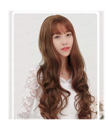 Shop Big Wavy Long Curly Hair Wigs with Fluffy Air Bangs - International Shipping Available! - Buy Online on GoSupps.com