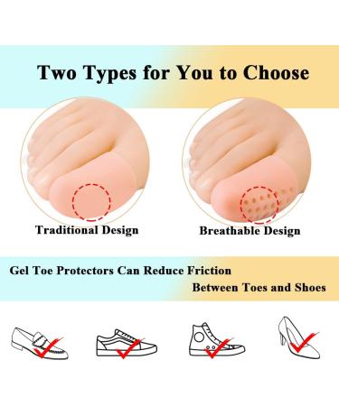 6 Pack Silicone Big Toe Protectors for Corns, Blisters, Ingrown Toenails - Men & Women - Toe Pain Relief for Running/Walking - Buy Online on GoSupps.com