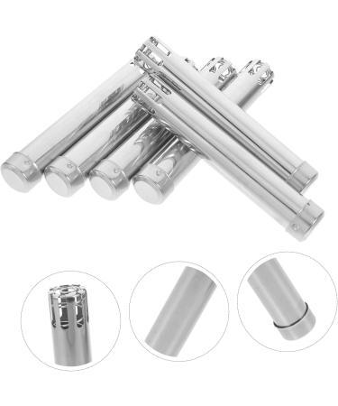 Buy Homsfou 6-Set Moxa Press Holder for Moxa Sticks | Professional Moxibustion Massage Device Stainless Steel & Cardboard Silver - 12.5x2.2cm | International Shipping Available - Buy Online on GoSupps.com