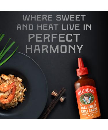 Melinda's Thai Sweet Chili Sauce - Gourmet Hot & Dipping Sauce 12oz - Sweet & Mild Asian Chili - Keto Friendly & Kosher - Whole Fresh Ingredients - Buy Online on GoSupps.com