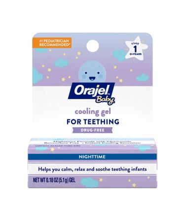 Orajel Non-Medicated Cooling Teething Gel - Nighttime, 0.18oz