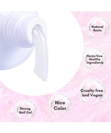 Makartt Poly Nail Gel 50ML Builder Gel in White Pink Nude Clear Rosy - for Nail Extensions & Salon Designs - Buy Online on GoSupps.com