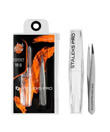 STALEKS PRO Stainless Steel Eyebrow Tweezer for Spot Correction & Ingrown Hairs Removal