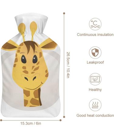 Giraffe Hot Water Bottle with Plush Cover | Cozy Hand Warmer for Adults & Kids - 26.5x15.3cm | International Shipping Available - Buy Online on GoSupps.com