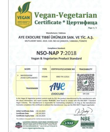 Mayeksozom Organic & Vegan Dietary Supplement for Healthy Brain Function -EXOSOME Rich - Buy Online on GoSupps.com