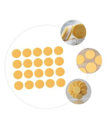 Buy Ipetboom 100pcs Natural Cellulose Sponge Puffs - Rounded Makeup & Beauty Tools for Women | Eco-Friendly Wood Pulp Powder Puff (6.5x6.5cm) - International Shipping Available - Buy Online on GoSupps.com